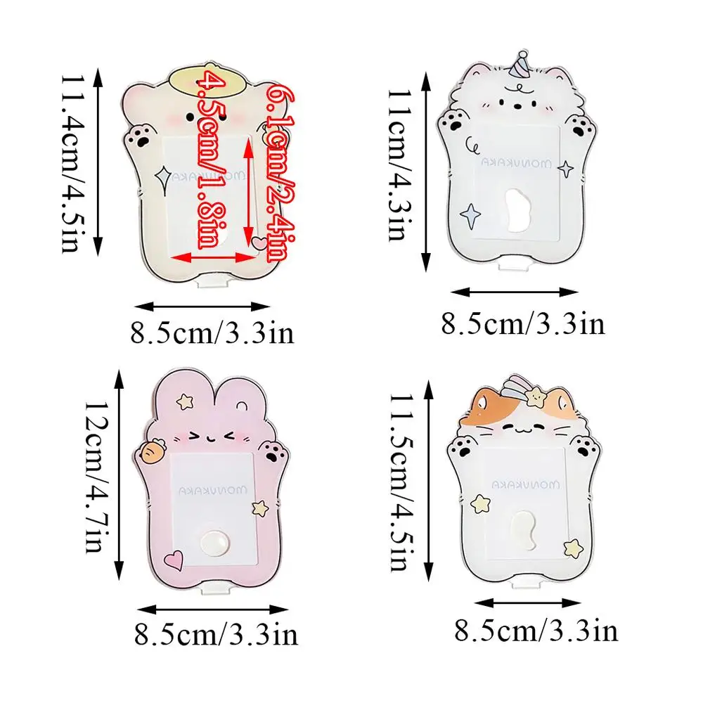 Ins 3 بوصة الاكريليك Photocard الإطار الكرتون الحيوان المعبود صور بطاقة عرض حامل لطيف صور ملصق حامل سطح المكتب الديكور #6