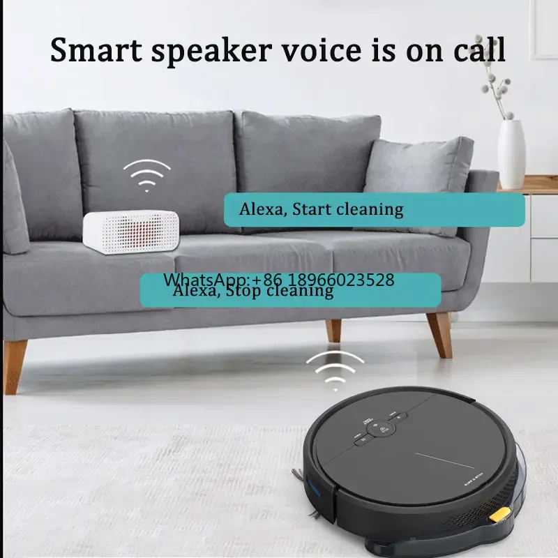 Glomarket Tuya Smart Robot Vacuum Cleaner Wifi with Water Tank App Control Floor Sweeping Cleaning Robot