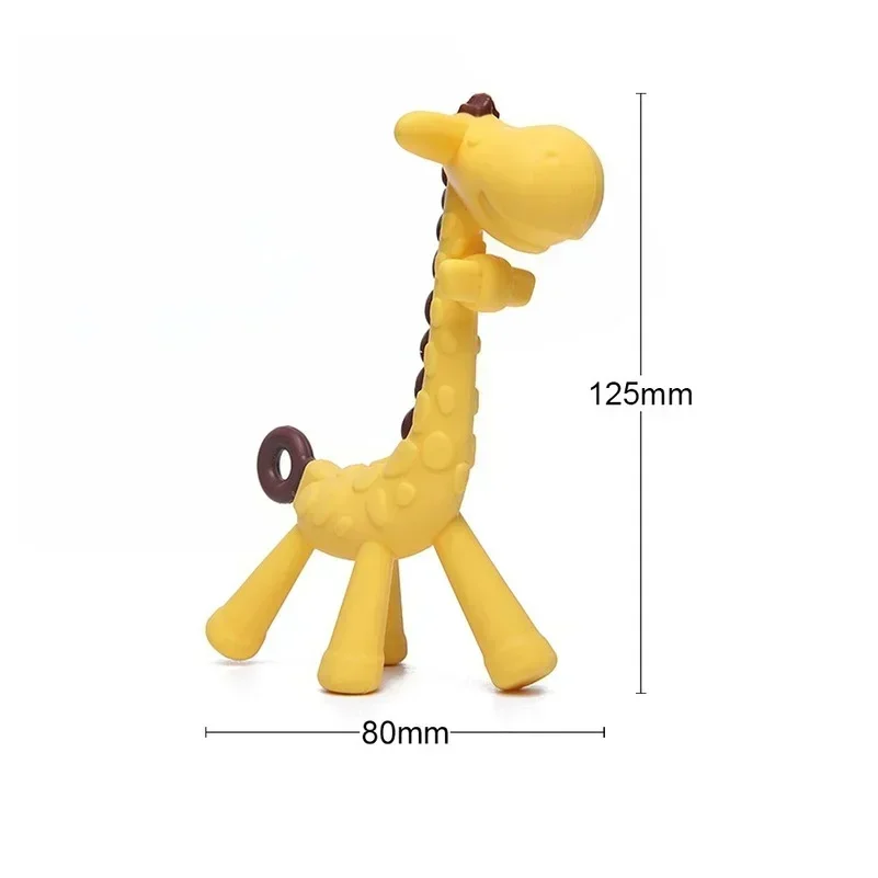 Schattige Baby Molaire Bijtringen Speelgoed Zachte Siliconen Giraffe Konijn Cartoon Tandjes voor Baby's Relief Tandvlees Pijn Speelgoed Pasgeboren Essentials