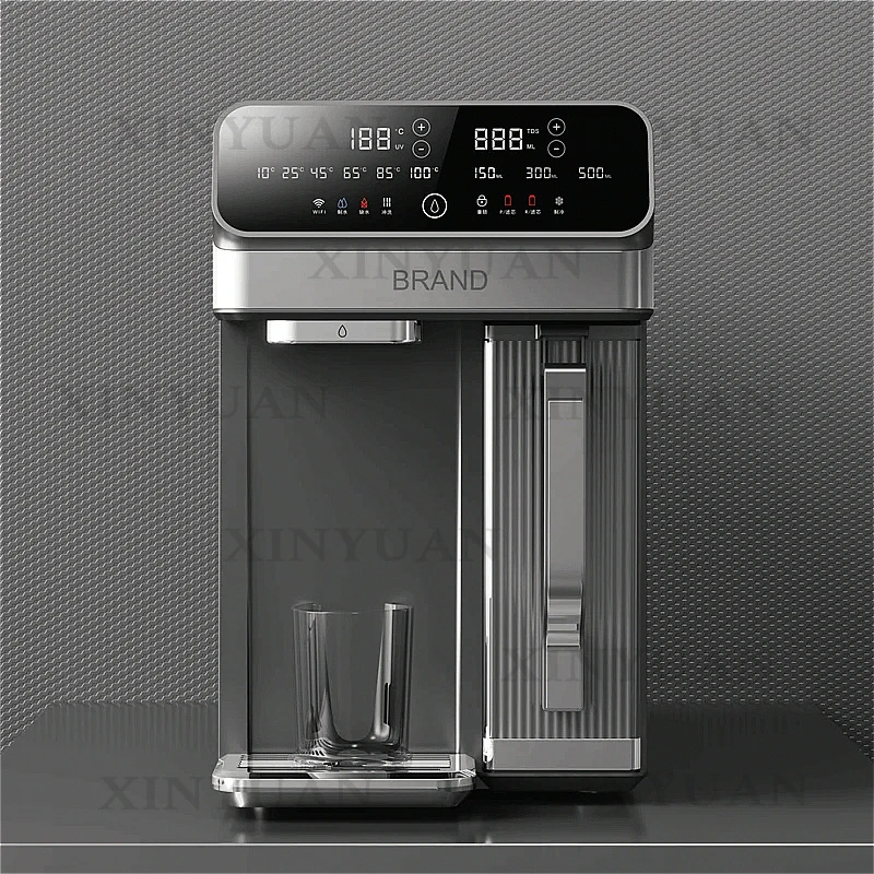 Water Purifier, Desktop Reverse Osmosis System with Hot and Cold Dispenser, No Installation Required Equipped Ket