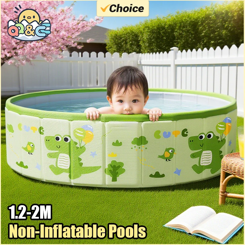 

Non-Inflatable Swimming Pool Children's Indoor Outdoor Circular Pools Foldable Toddler Bathtub Large Swimming Pools for Family