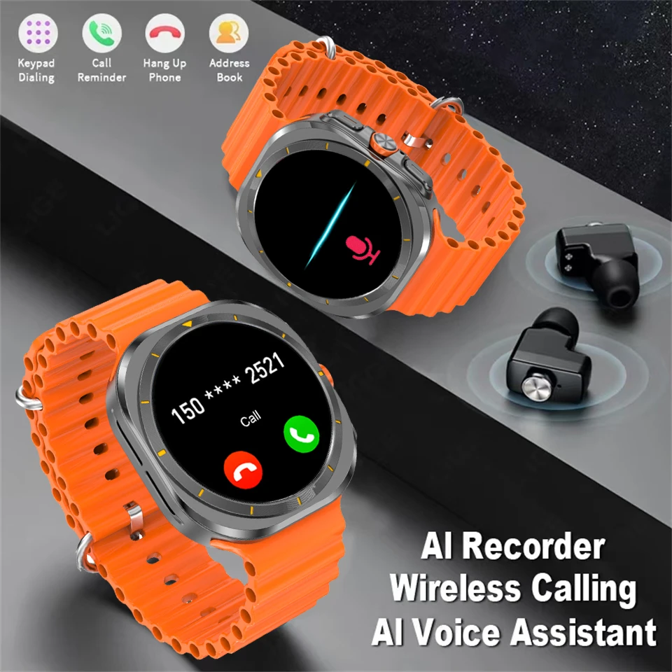 2025New DT Watch 7 Ultra Smart Watch 32GB Memory 3D Video Display Sports Watch GPS NFC Compass MP3 MP4 Play Smartwatch Men Women - Image 3