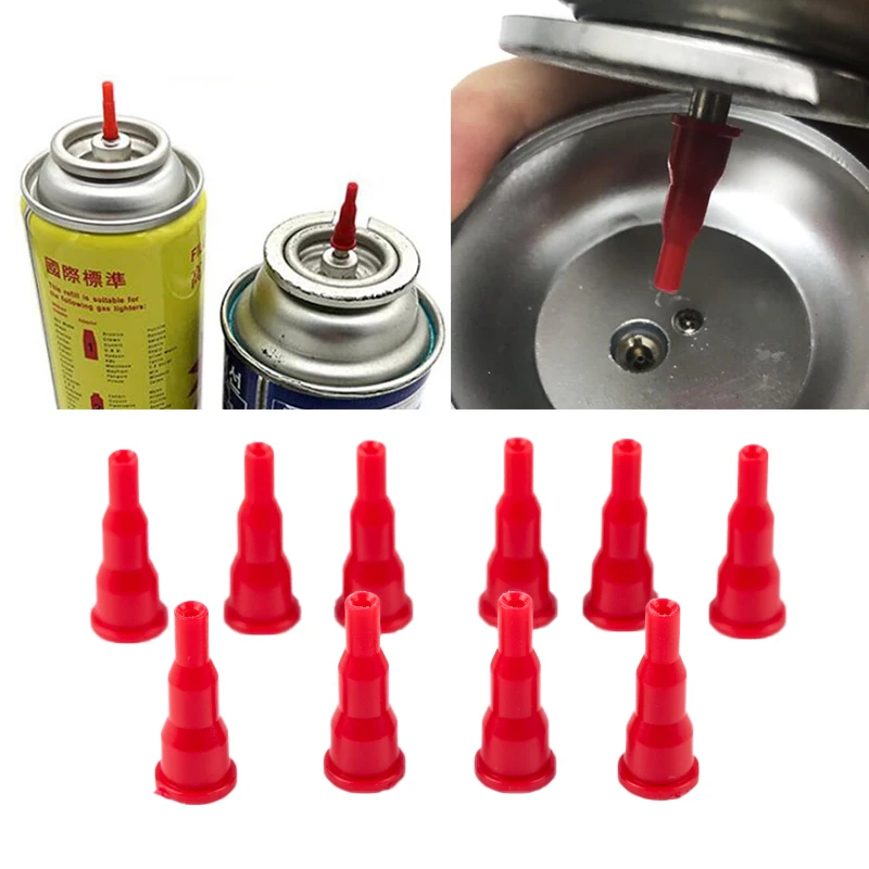 1/3Pcs Reusable Plastic Inflatable Head For Cigarette Lighter Spray Gun Fill Butane Gas Adapter Can Put On Cassette Gas Tank