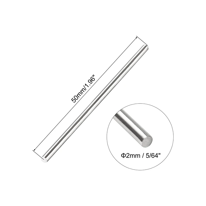 10/20pcs M2 M3 M4 M5 304 Stainless Steel Cylindrical Pin Rod Locating Pin Solid Retaining Dowel Pins Fasten Elements 25/50/75mm