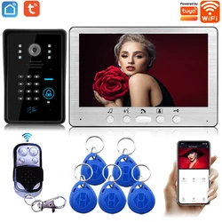 SYSD 7 inch WIFI  Video intercom Doorbell 1080P Camera Tuya life Hone Security system with Unlock