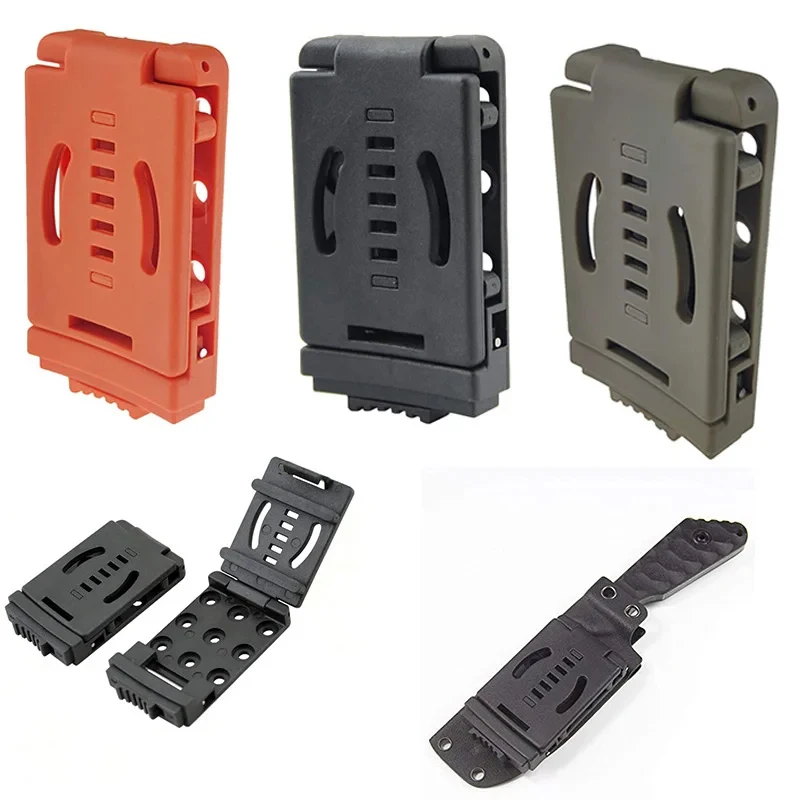 Multi-functional K Sheath Kydex Waist Belt Clip Hunting Knife Scabbard Kit Tek Lok Belt Clamp Loops Belt Gun Holster Waist Clip