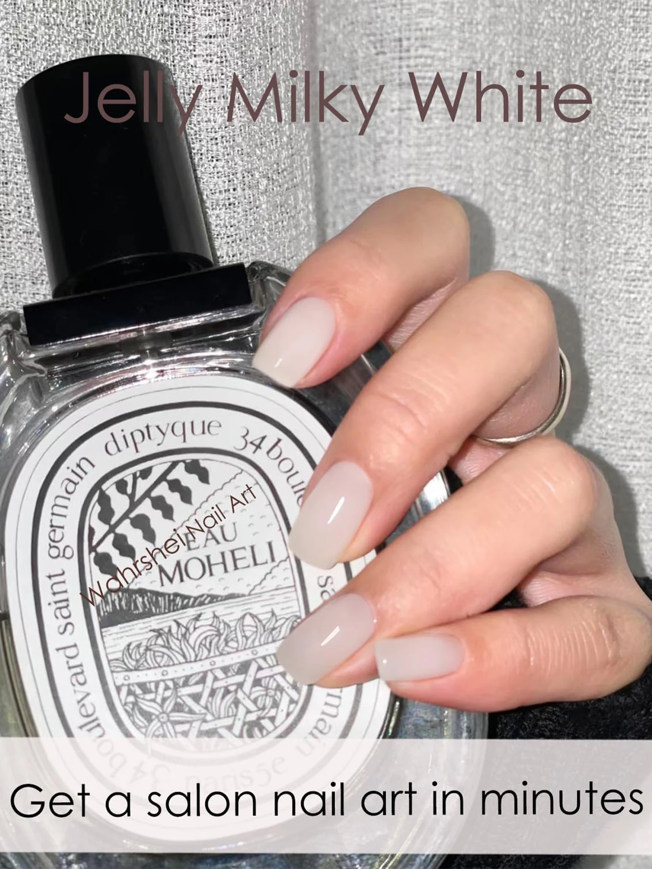 20 Pieces of Semi-Cured Transparent White Nail Stickers, Long-Lasting Full Coverage Gel Nail Stickers, Suitable for Any Uv Lamp Nail Stickers, Ideal for Women and Girls DIY Gifts, Nail Art