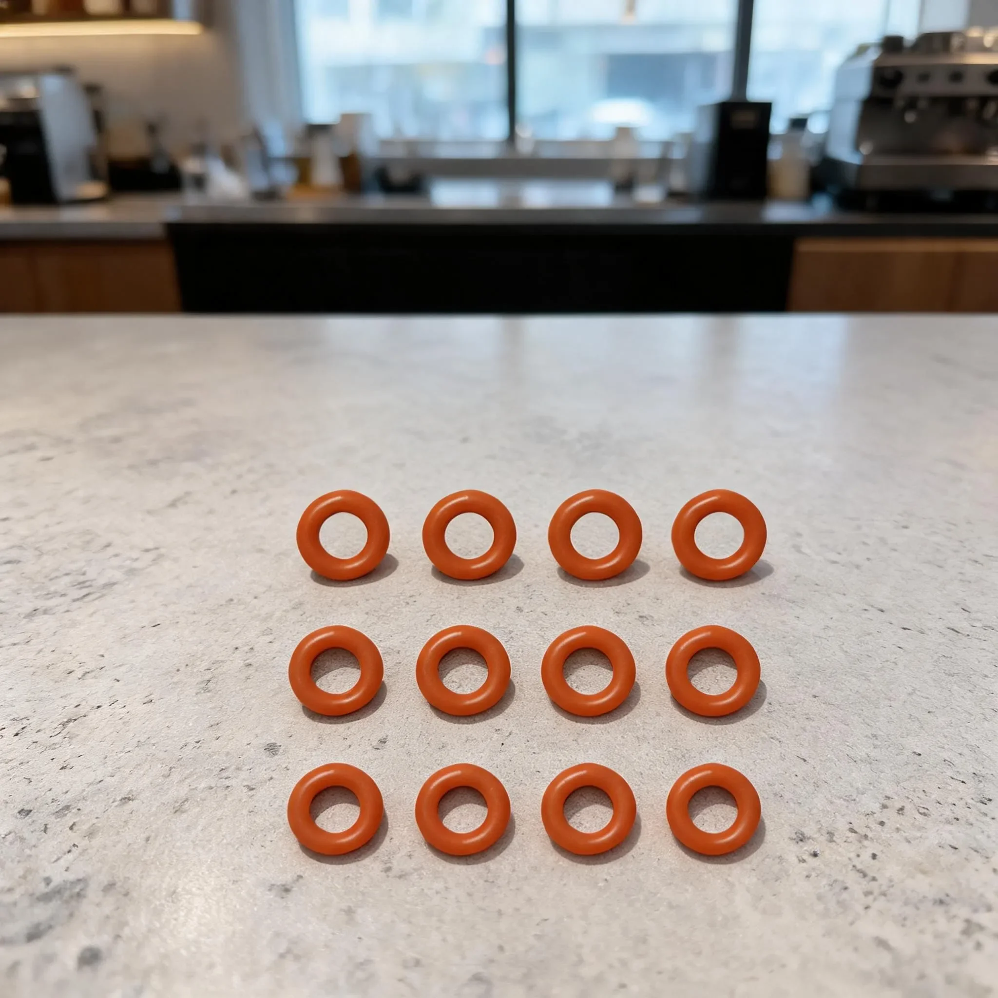 60Pcs Silicone Circular Sealing Ring Gasket Set Leak‑Proof Replacement Seal Parts Household Coffee Machine Repair Gadget Supply