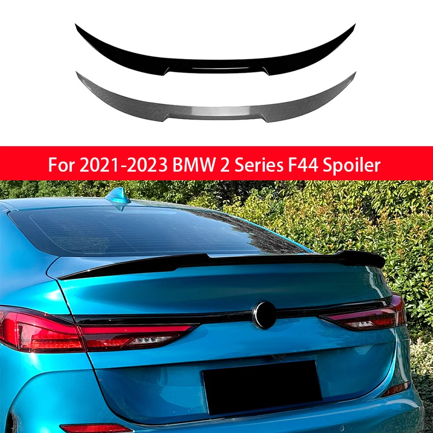 

Для BMW 2 серии F44 216i 218i 220i 4-дверный спойлер на заднюю крышку багажника в стиле M4, черные карбоновые аксессуары для тюнинга автомобиля 2020-2023