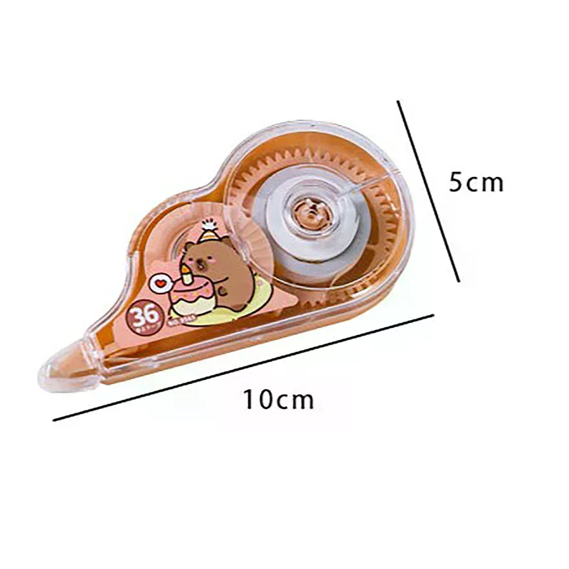 لطيف كابيبارا الكرتون الأبيض خارج مصحح تصحيح الشريط أعواد تزيين القرطاسية هدية طالب القرطاسية اللوازم المكتبية