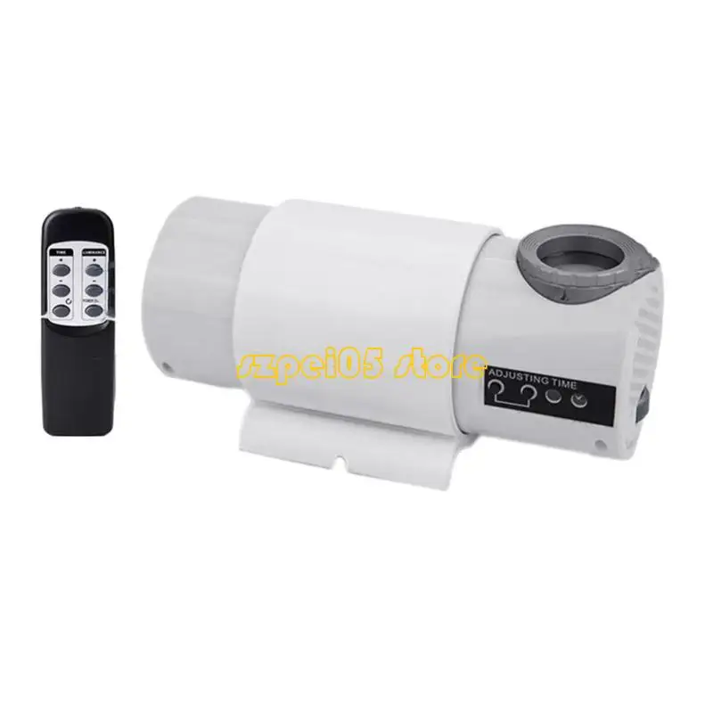 

45BE Plastic LED Projection Alarm Clock with Remote Control Function Adjustable Brightness 180 Degree Rotating Arabic Dials