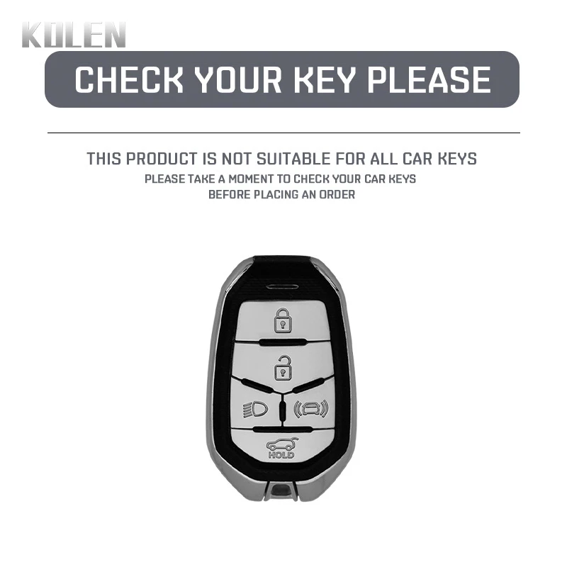 New TPU Car Remote Key Case Cover Shell For Ssangyong Rexton Y400 Y450 G4 2021 2022 5 Button Protector Holder Fob Accessories