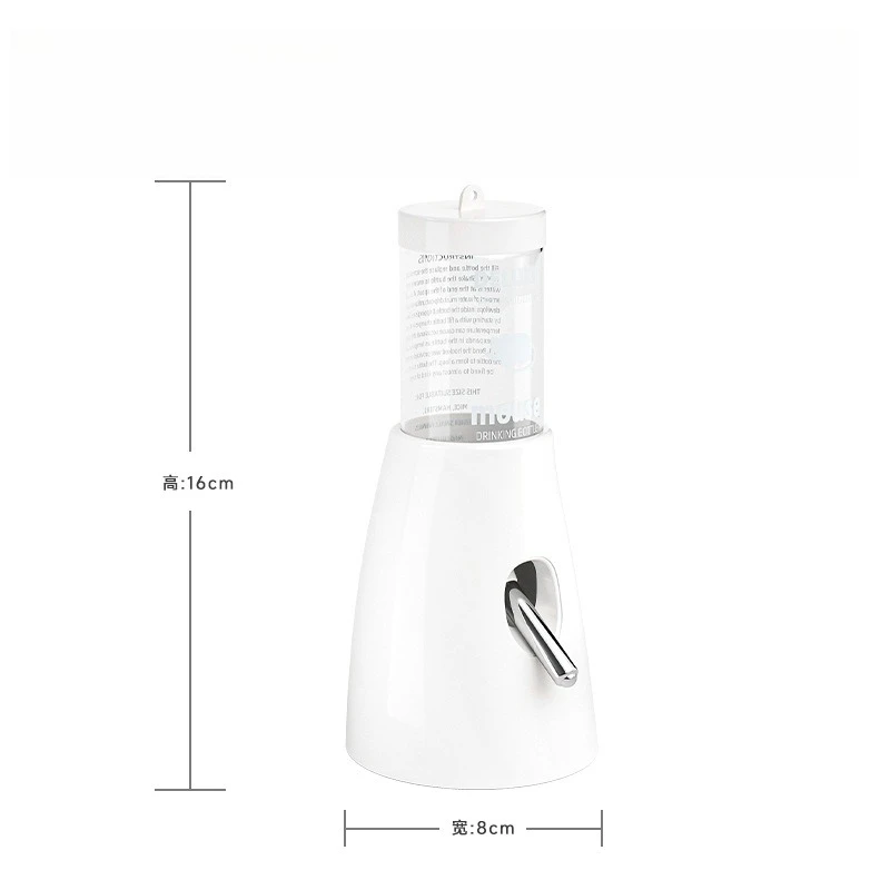 

Leakproof Hamster Water Bottle with Steel Ball Valve Cage Mount Kit for Syrian Pets Chew Proof No Spill Drinking Supply Set