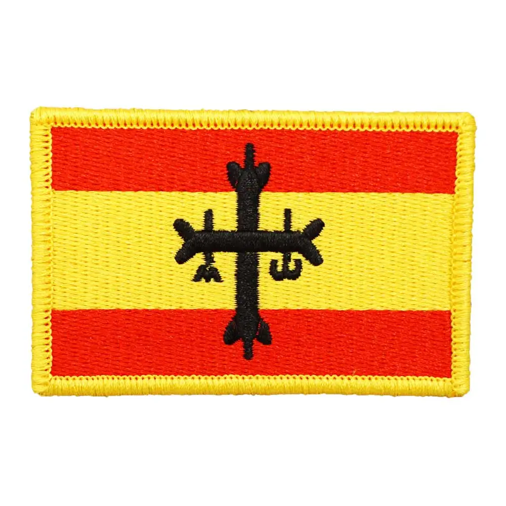 Asturias autonomous region in Spain The flag Embroidered Patch Hook & Loop Sew on Embroidery Military Badge