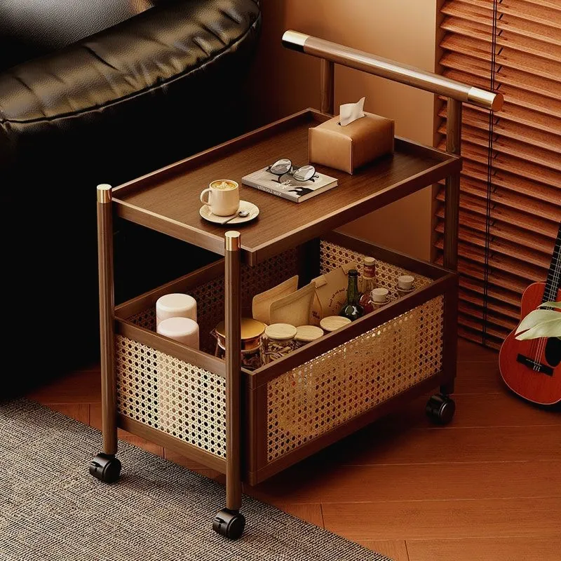 فائدة مركبة فندق عربة اليد عربة خشبية المحمولة فندق عربة اليد مأدبة عربة بالتفصيل Reinigungs Wagen أثاث المكاتب #5