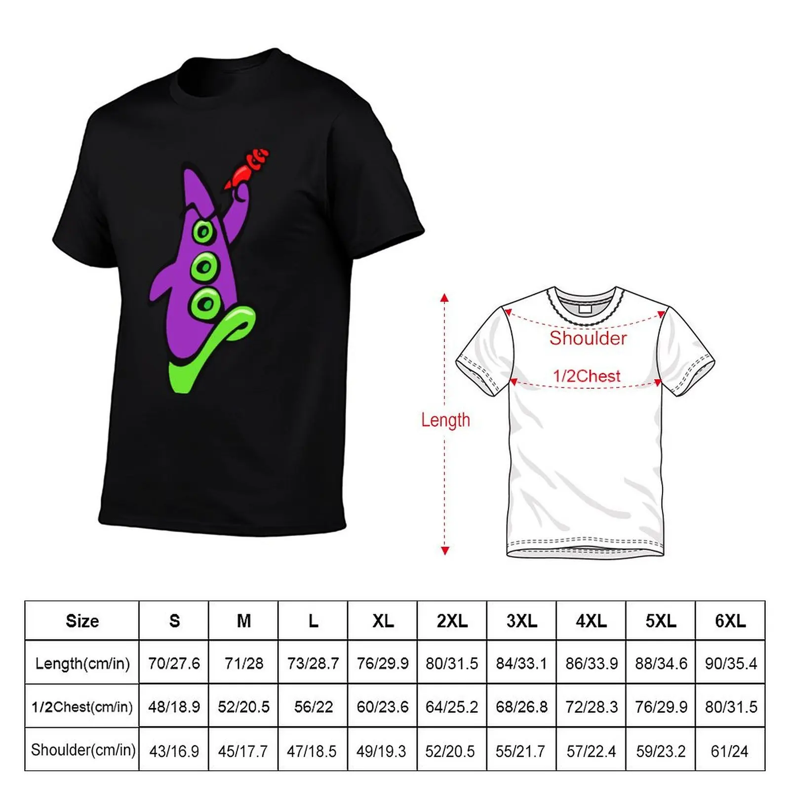 Maniac Mansion - Day of the Tentacle Fan-art T-Shirt heavyweights cotton man t-shirts T-shirt men