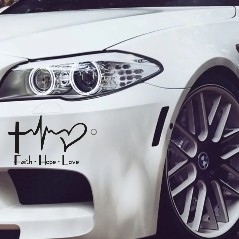 Car Stickers Faith Hope Love Car Motorcycles Auto Decoration Reflective Waterproof BUY 2 SAVE HALF Custom Sticker15cm*9.6cm