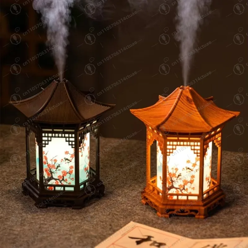 مرطب صغير على الطراز الصيني 160 مل USB مع ضوء ليلي مرطب لسطح المكتب بالرذاذ البارد بالموجات فوق الصوتية #2