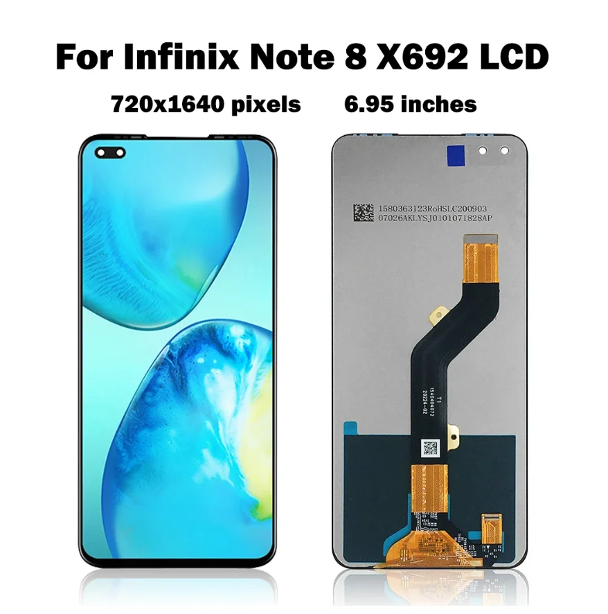 

6.95" LCD For Infinix Note 8 X692 LCD Display Touch Screen Digitizer Assembly Replacement For Infinix Note8 LCD Display