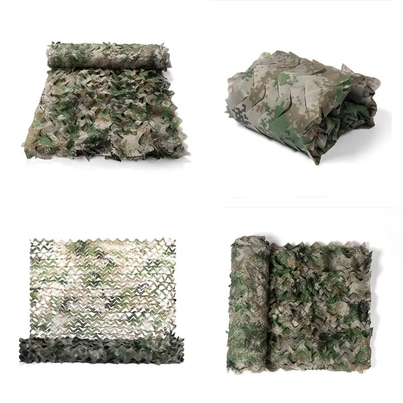 1.5*2 Outdoor Military Camouflage Nets for hunting WoodlandDigital Camo netting fabric Camping Sun ShelterTent Shade sun shelter