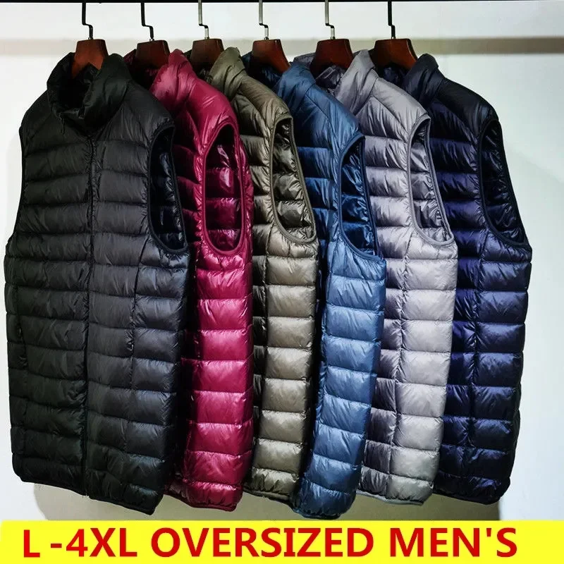 2024 Outdoor Leisure Vest Men Pure Cotton Slim Warm Solid Color Coat High Quality Design Selling Leisure Vest Men