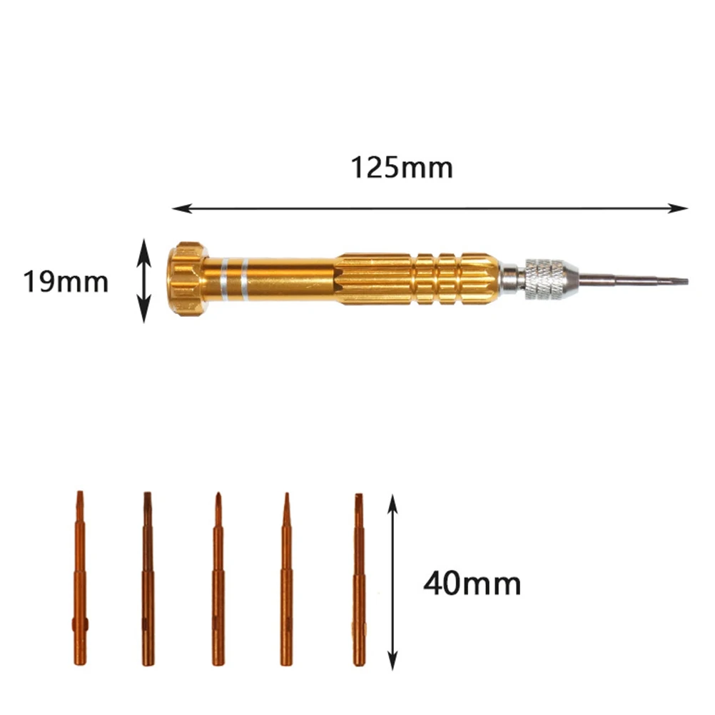 

Multi Function Mini Screwdriver Set 5 Bits Mobile Phone Repair Disassemble Tool Portable Magnetic Screwdriver Set Electronic