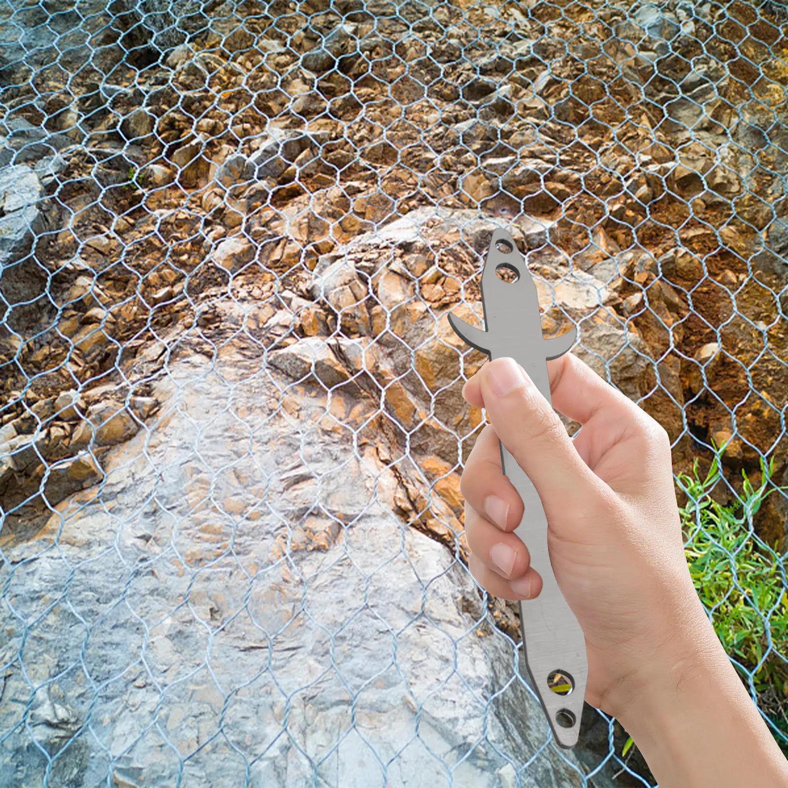 25x2.5cm Gabion Mesh Binding Versatile Application Increases Productivity Resistance To Wear For Construction Projects