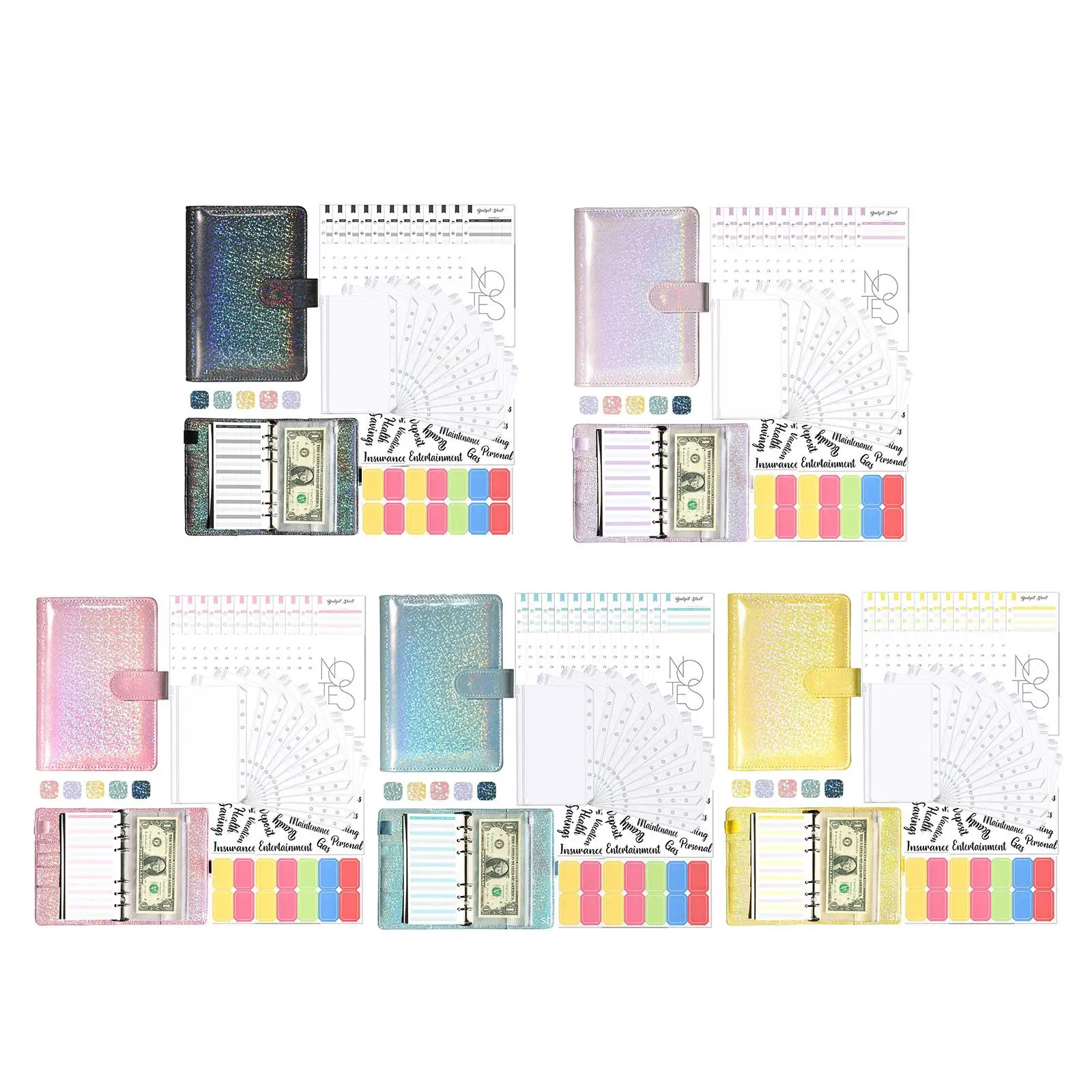 Notebook Binder Budget Envelop voor Budgettering Onkostenbesparende factuur