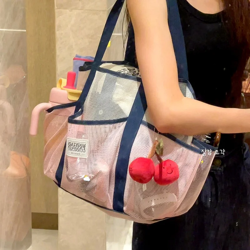 

Большая вместительная портативная сумка для плавания и туалетных принадлежностей, женская водонепроницаемая пляжная сумка с разделением на сухое и влажное отделение, спортивная сумка для фитнеса