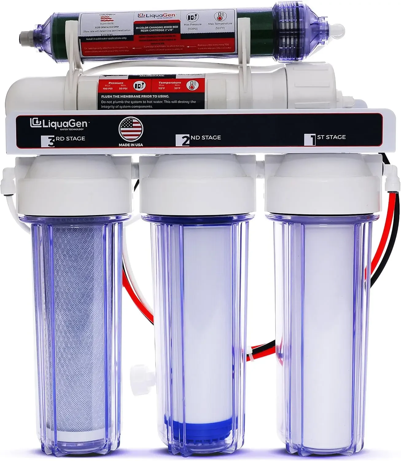 5 Stage Reverse  Aquarium Reef Water Filter System - 75  Water Purifier