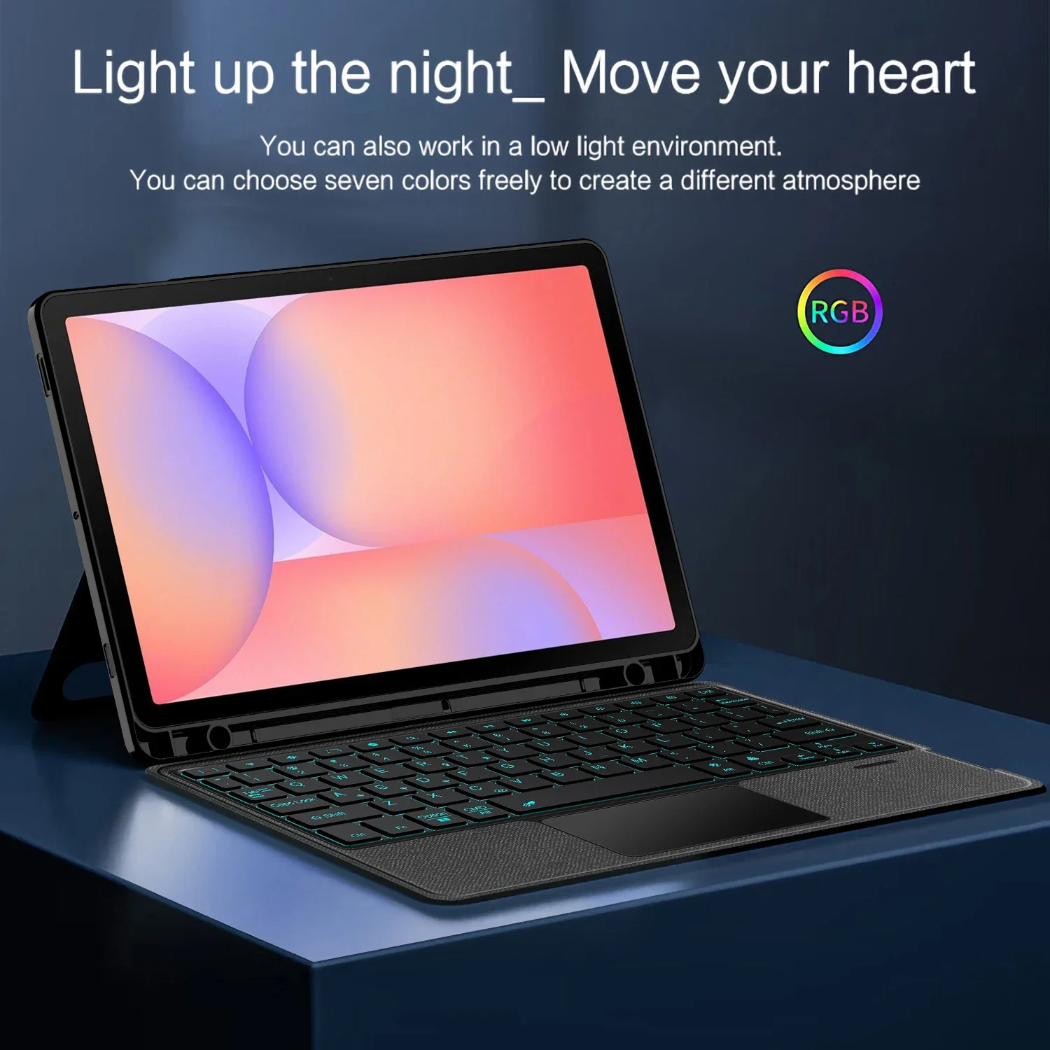 Detachable Magic Keyboard Case For Samsung Galaxy Tab S10 Lite 10.9 SM-X400 X406B Tab S10 FE/S9FE S8 S7 with Pencil Holder Cover