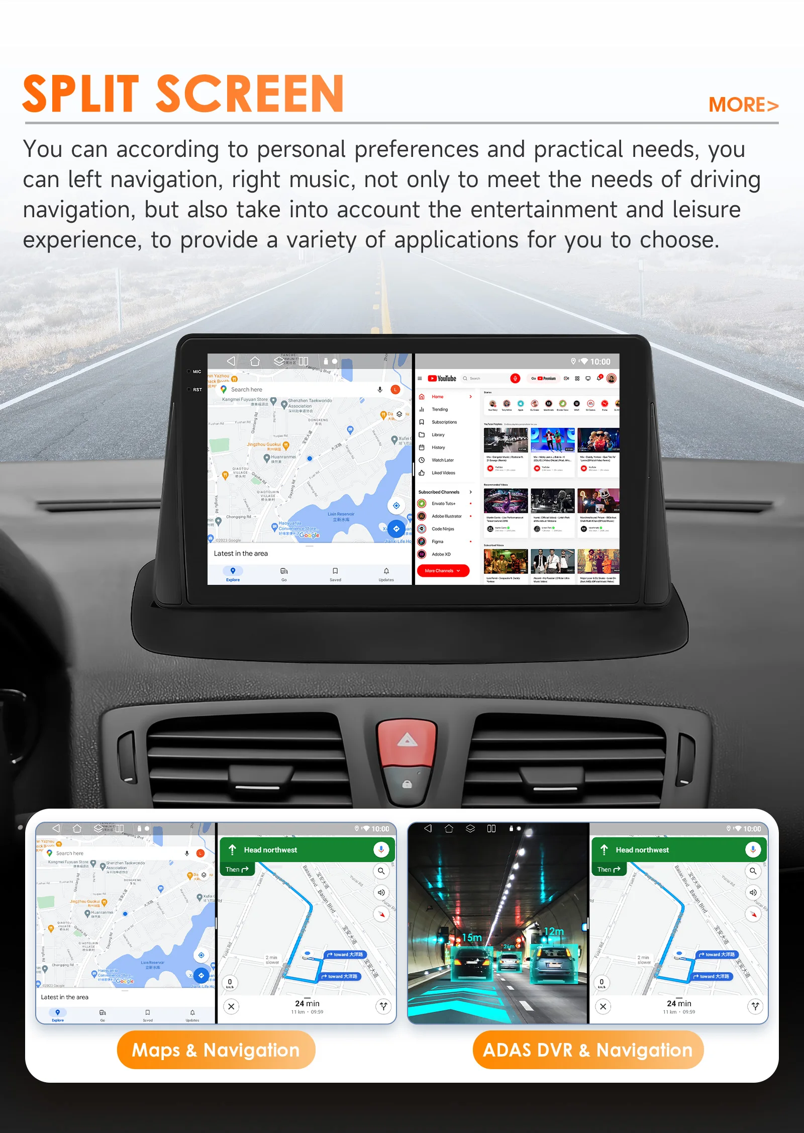 Hizpo Android 14 Auto Radio Für Renault Megane 3 2008-2014 4G Auto Multimedia Player GPS 2din Autoradio Octa core 4G Wifi DSP – Detail 32