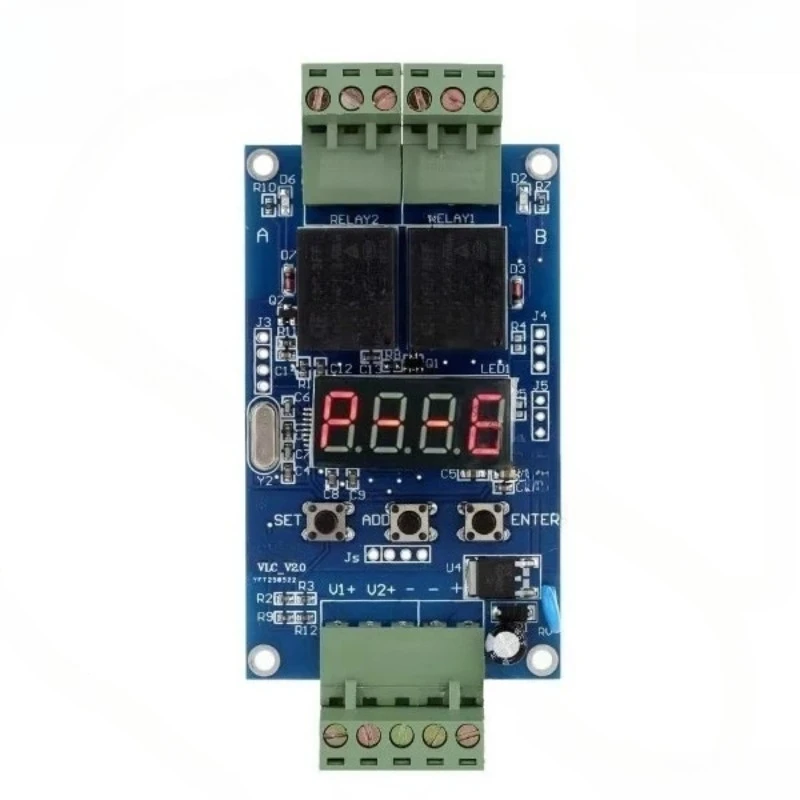 

Для VLC2.0 двойной релейной платы/триггера 2-канальный независимый или вращающийся циклический контроль времени включения-выключения напряжения