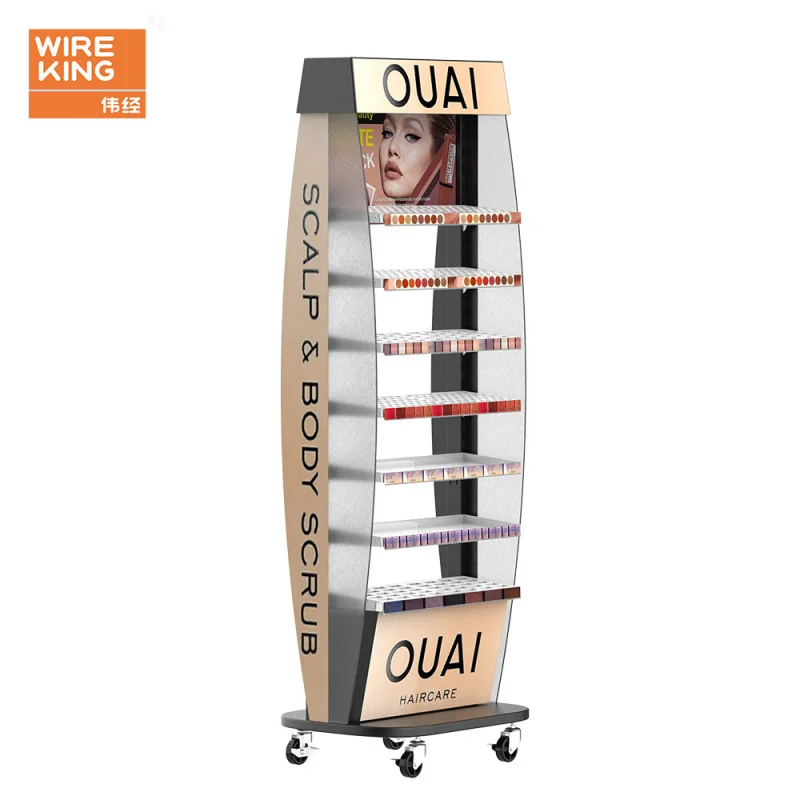 Custom. Customized Multi-Layer Rotating Cosmetic Display Stand 360-Degree Rotating Display Cabinet Counter Makeup Display