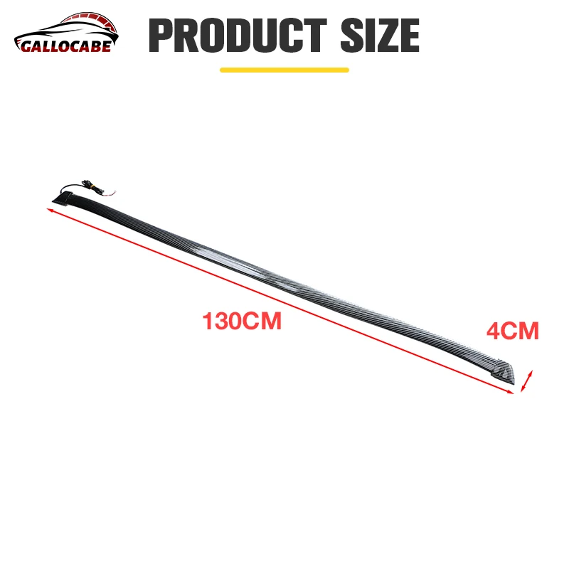 Led Rear Spoiler Universal 1.3M Soft Waterproof Multifunction Car Accessories Brake Steering Lamp For BWM For Tesla For Golf