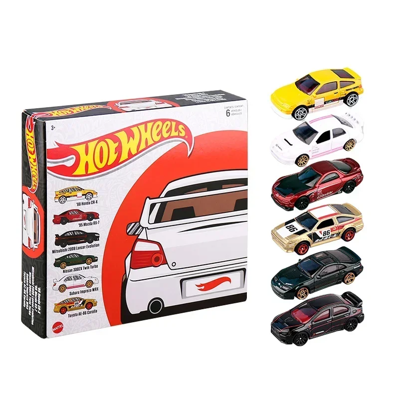 Orijinal Hot Wheels Premium araba Diecast 1/64 japonya klasik araba Toyota Nissan Honda çocuk çocuk oyuncakları için Boys doğum günü hediyesi