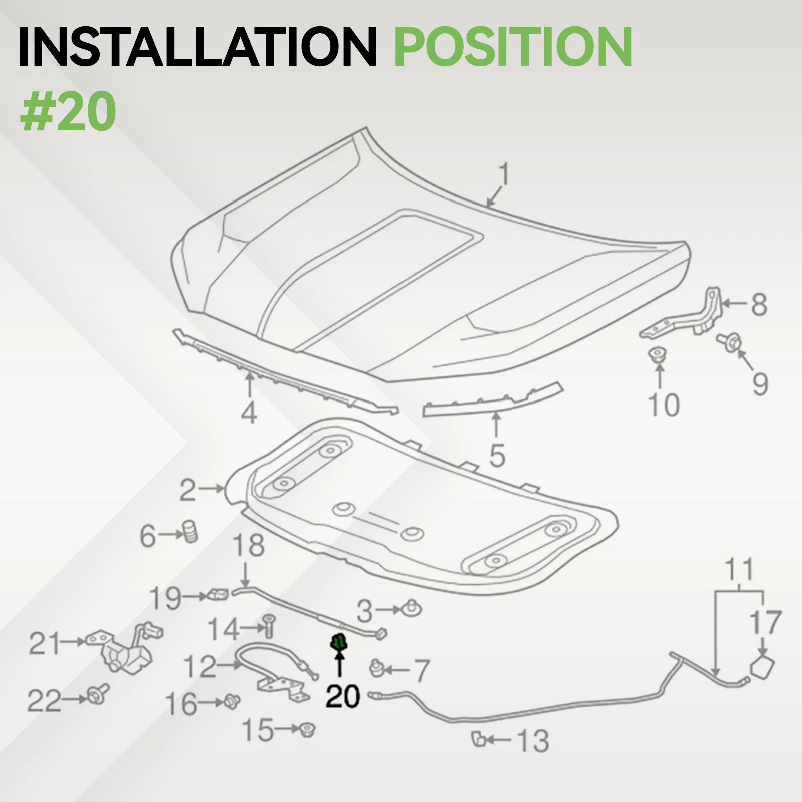 13249044 Bonnet Cab…
