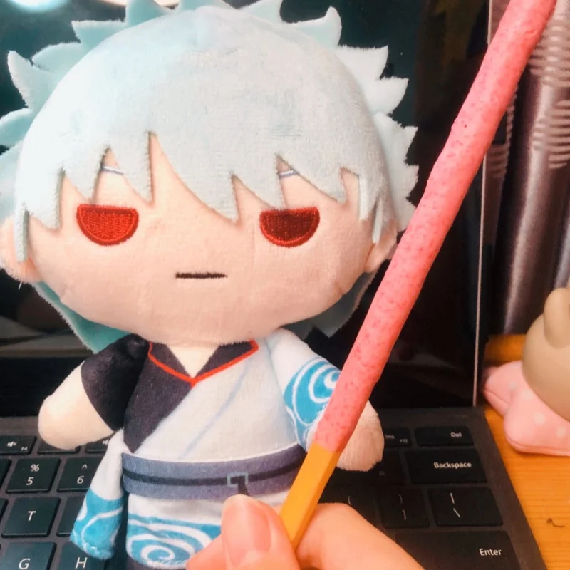

In Stock Official Genuine Merchandise Gintoki Sakata Figurine From The Anime Gintama In Chibi Style Three Small Ones Gift Model