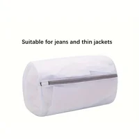 1pc Mesh Shoe Laundry Bag with Zipper, Durable Washing Bag for Sneakers Bras Delicates, Travel & Home Storage Organizer 6