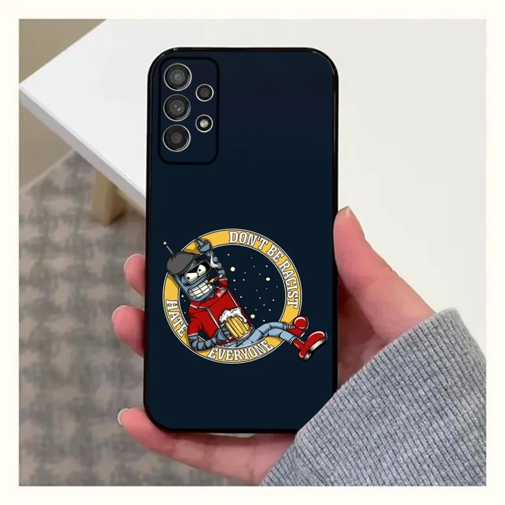 Cartoon F-Futurama Robot BenderS Phone Case For Samsung Galaxy A13,A21s,A22,A31,A32,A52,A53,A71,A80,A91 Soft Black Cover