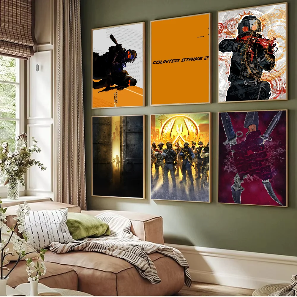 Counter-Strike CS 2 Poster Prints Artwork festival Bedroom Club living room Home Deco