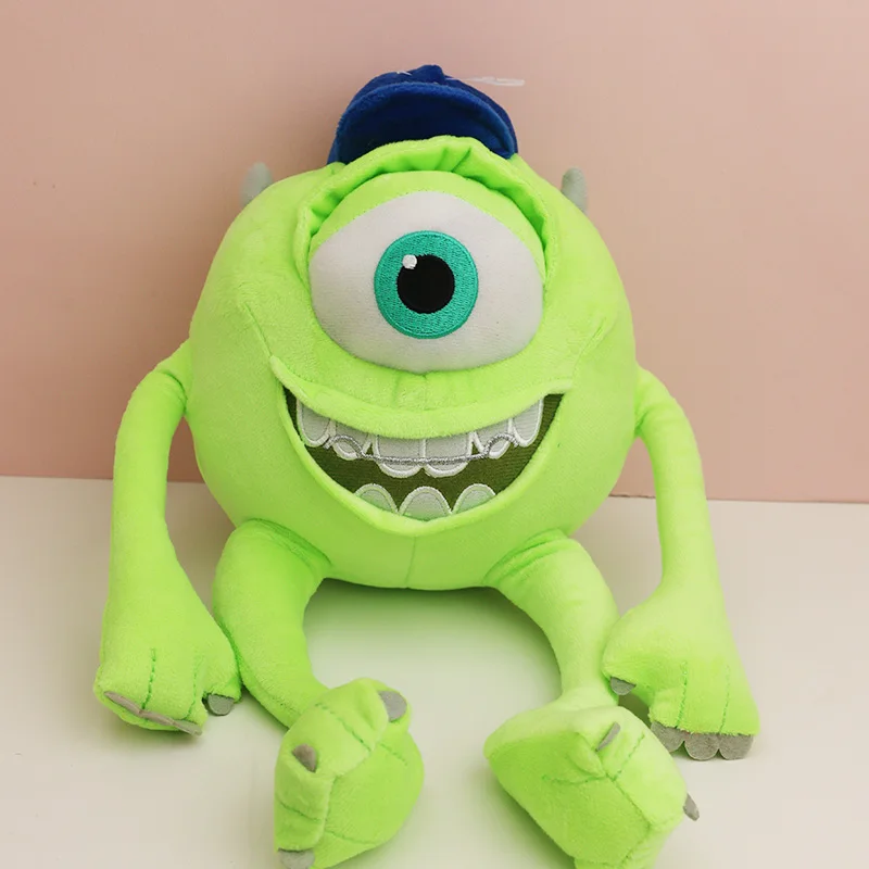 Disney Mike Michael Wazowski Plush Toys Kawaii Pixar Monsters University Stuffed Plushies Doll Soft Toy Cute For Children Gift