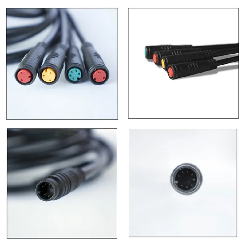 

YHOLI-For BAFANG Mid-Mounted Motor Accessories Mid-Mounted 1T4 Adapter Waterproof Cable For Bbs01/02B BBSHD