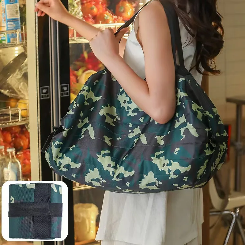 

Oxford Cloth Bag Carrier Tote Waterproof Shopping Bag Pouch Environmentally Friendly Portable Tote Bag Reusable Beach Totes Bag