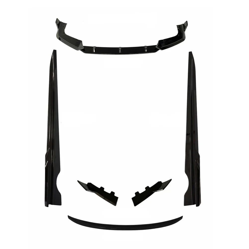 

X5M F95 Body Kits Gloss Black Front Lip Rear Diffuser Side Skirts and Spoiler for X5M F95 2020-2022