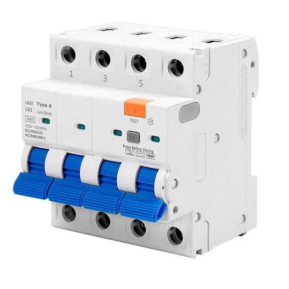

Critical Applications 81.2*70.5*71.3mm Leakage Protector Type B Leakage Protector Circuit Breaker 30mA Protection
