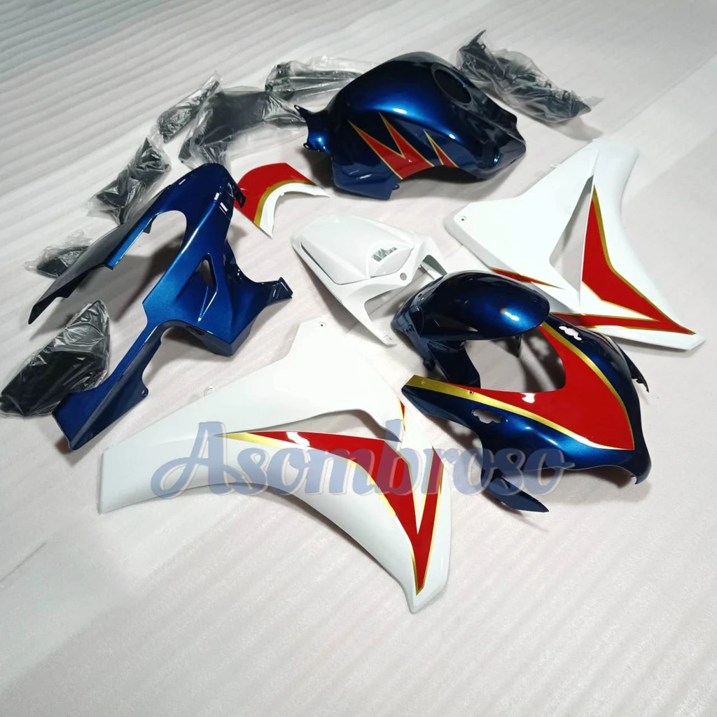مجموعة هدايا عالية الجودة لـ CBR1000RR 2008 2009 2010 2011 CBR 1000RR أبيض/أزرق/أحمر ABS حقن هيكل السيارة سبورتبايك Fairings
