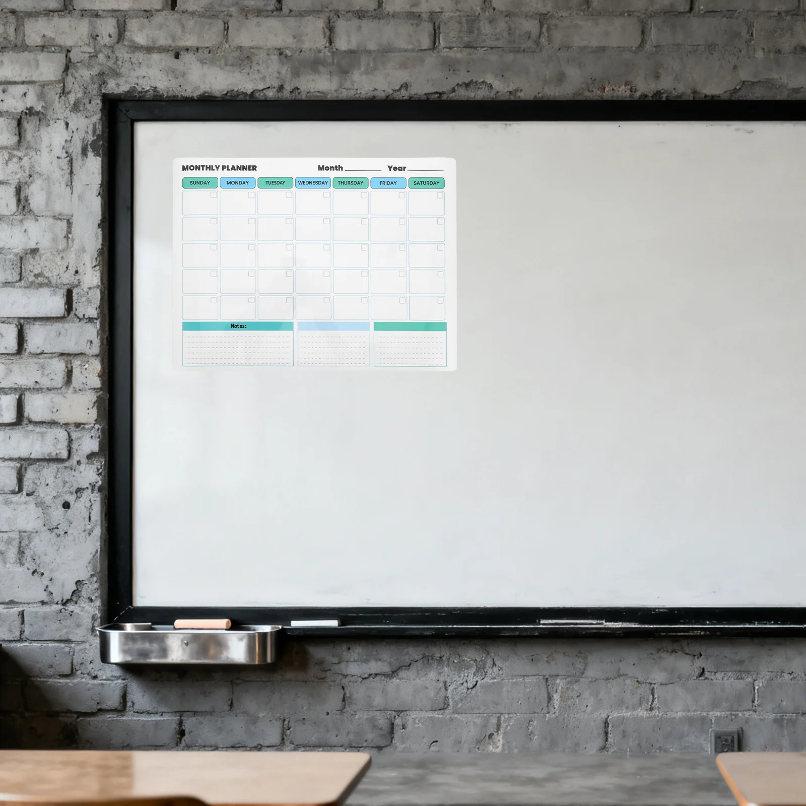 

Dry Erase Wall Calendar Monthly Whiteboard Planner Peel Stick Reusable Adhesive Whiteboard Sticker Home Office Classroom Wall