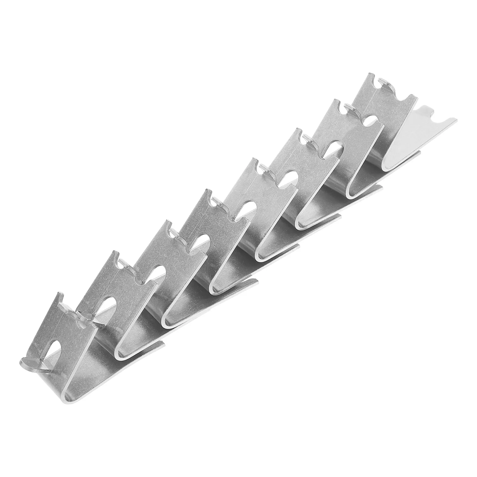 

8pcs Stainless Steel Shelf Clips for Refrigerator Freezer Support Hooks Beverage Cooler Compatibility Metal Hardware