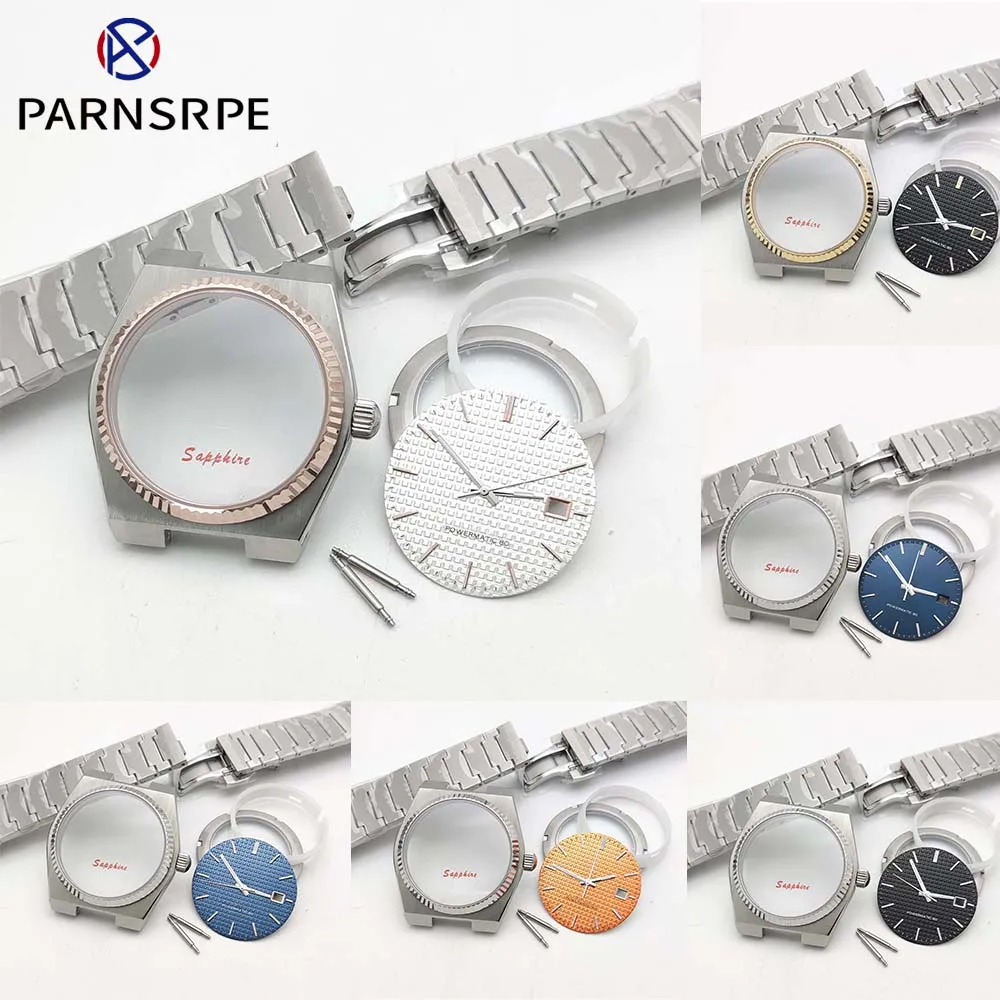 

40 mm brushed water-resistant case, stainless steel bracelet, aseptic dial and hands, sapphire glass, for NH35 movement